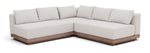 Solace - Olefin Performance Fabric 3 Piece Outdoor Patio Modular Sectional (2 Loveseats & Corner Chair)