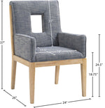 Gwendolyn - Dining Arm Chair With Natural Frame