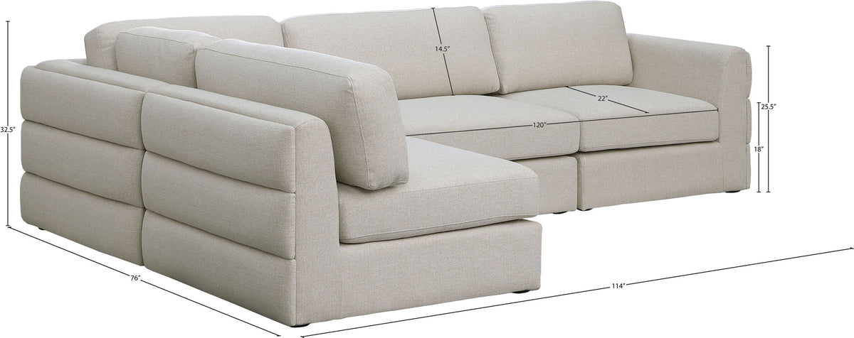 Beckham - 4 Piece Modular Sectional