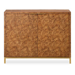 Jethro - Burl 2 Door Cabinet - Woodtone