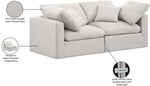 Indulge - Linen 2 Seat Modular Sofa