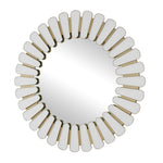 Miran - Glass Round Mirror - White
