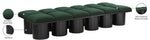Pavilion - 12 Piece Modular Bench With Black Base