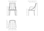 Fifth Avenue - Dining Arm Chair - Cream