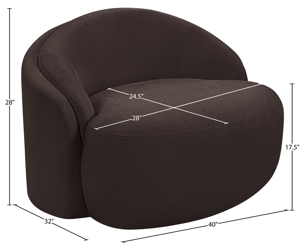 Caspian - Chenille Fabric Upholstered Chair