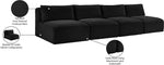 Shaggy - 4 Seat Modular Armless Sofa