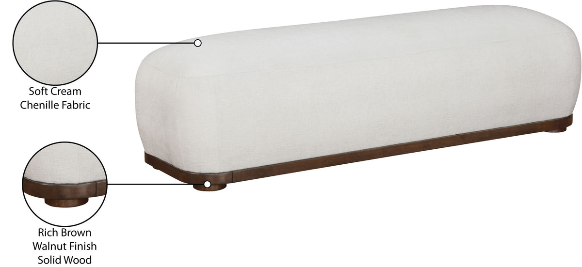 Calum - Bench - Dark Brown Frame
