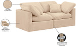 Indulge - Velvet 2 Seat Modular Sofa