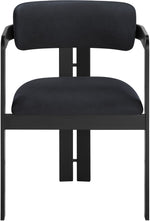 Aurum - Vegan Leather Upholstered Dining Chair With Graphite Black Base (Set of 2)