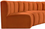 Arc - Velvet 8 Piece Curved Modular Sofa