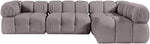 Orin - Fabric Velvet 4 Piece Modular Sectional