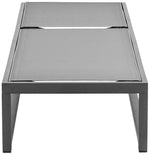 Maldives - Water Resistant Outdoor Patio Adjustable Sun Chaise Lounge Chair With Gray Base