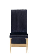 Keisha - Modern Black Velvet and Gold Dining Chair Set of 2 by VIG Furniture - View 3