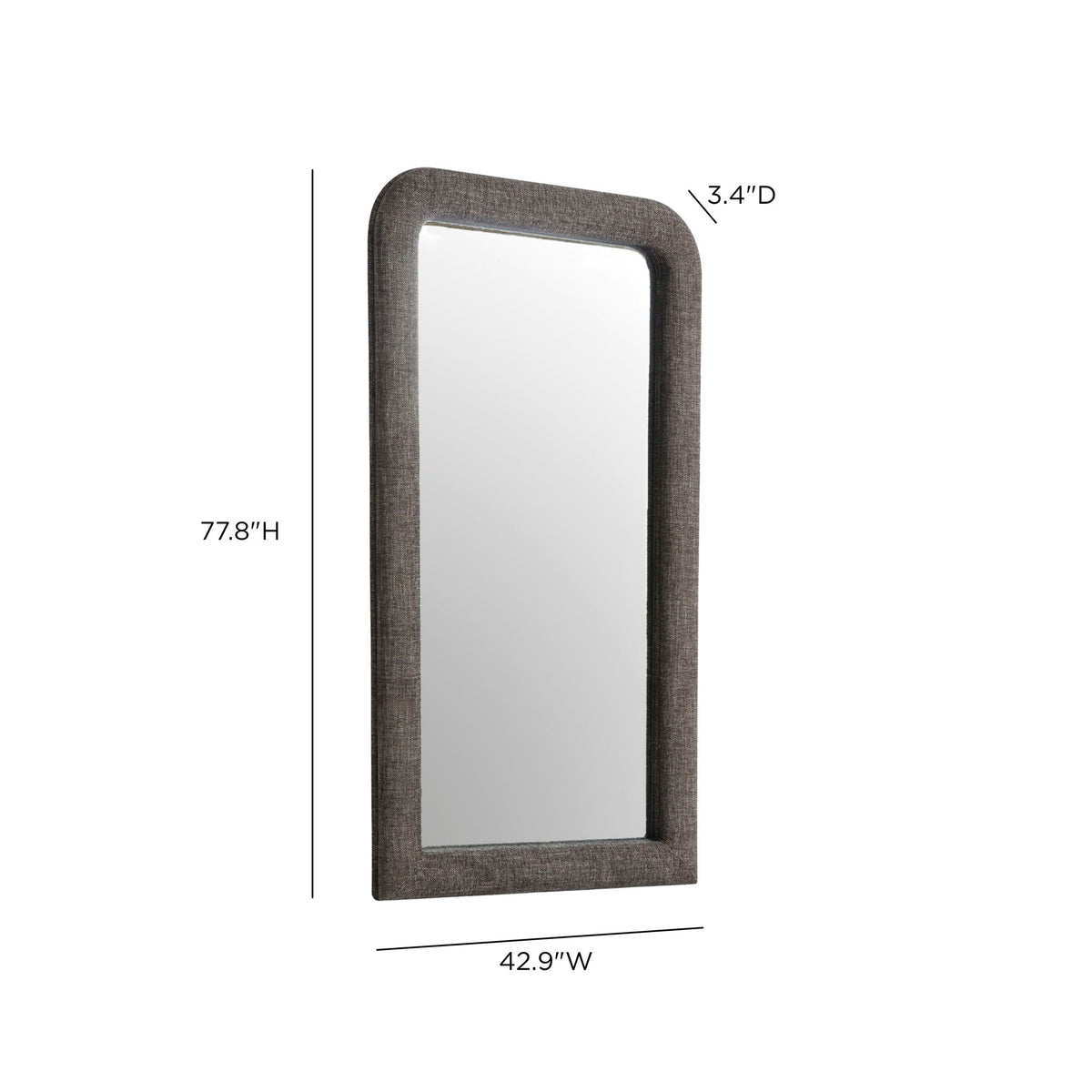 Heidi - Floor Mirror Textured Fabric