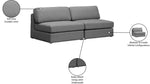 Beckham - Modular 2 Seat Armless Sofa