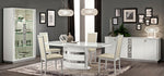 Roma - Dining Table - White / Pearl Silver