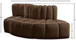 Arc - Velvet 3 Piece Modular Sofa