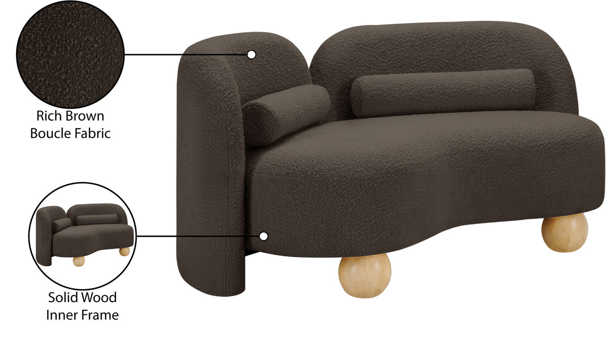 Daphne - Boucle Loveseat