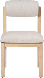 Roundhill - Fabric Dining Chair (Set of 2) - Natural Frame