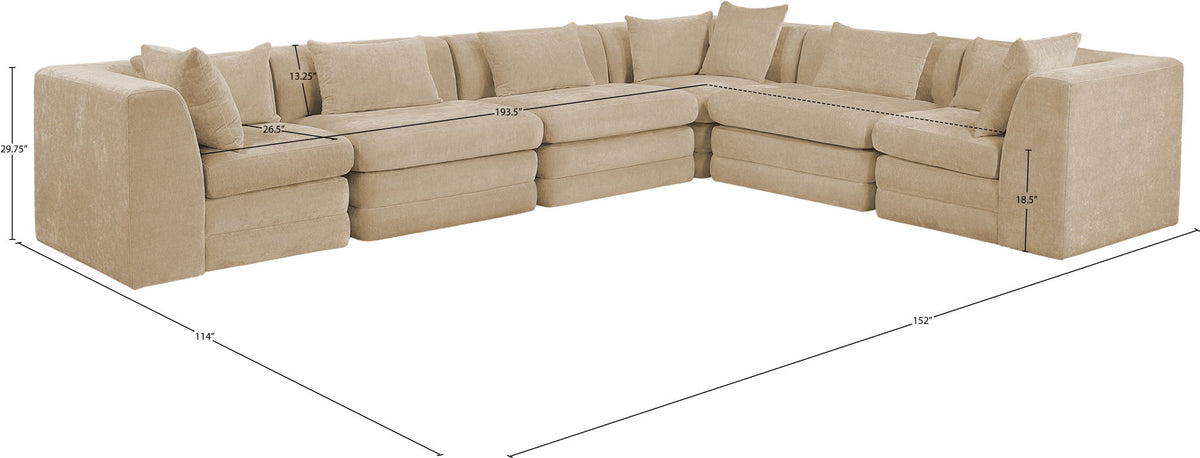 Stellar - 6 Piece Upholstered Modular Sectional