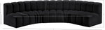 Arc - Faux Leather 5 Piece U-Shaped Modular Sofa