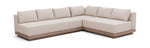 Solace - Olefin Performance Fabric 3 Piece Outdoor Patio Modular Sectional (Sofa, Loveseat & Corner Chair)