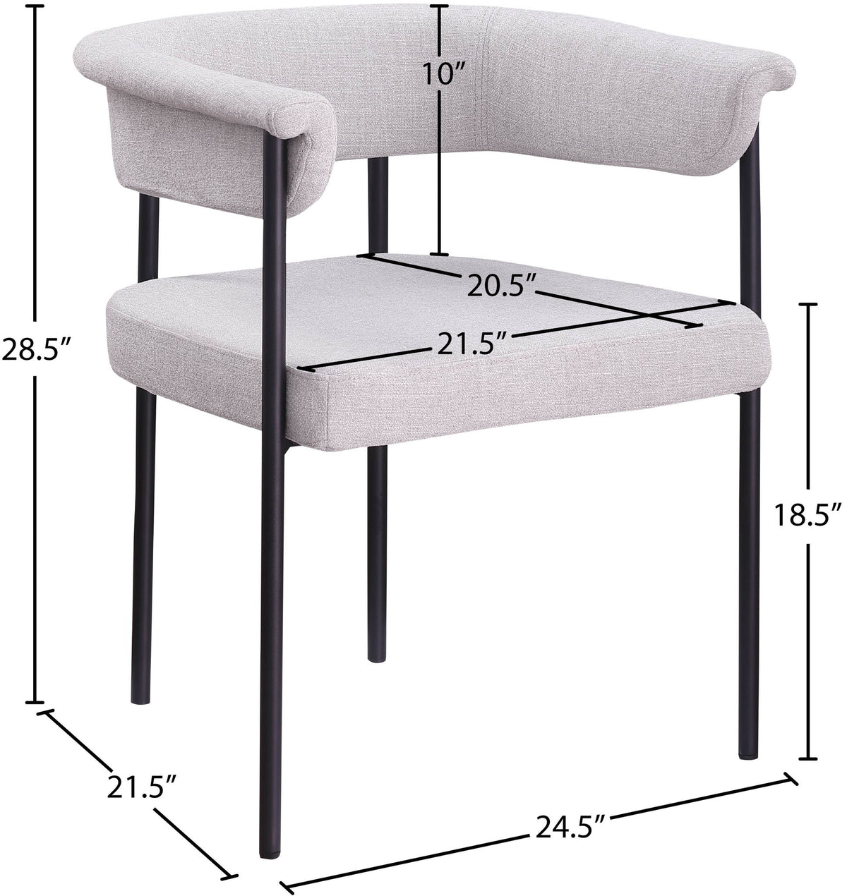 Malin - Linen Dining Chair (Set of 2)