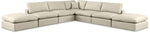 Comfy - 7 Piece Faux Leather Modular Corner Sectional