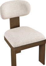 Timbra - Linen Textured Fabric Upholstered Dining Chair (Set of 2) - Walnut Base