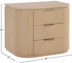 Astrid - Solid Wood And Oak Veneer Nightstand