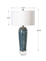 Maira - Ceramic Table Lamp - Blue