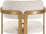 Aurum - Linen Textured Fabric Upholstered Counter Stool