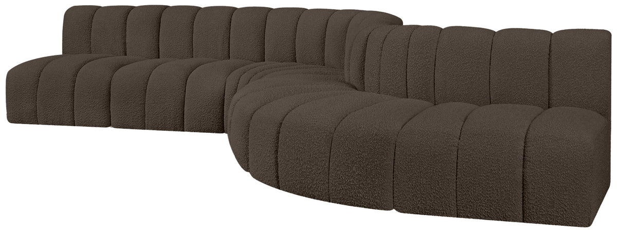Arc - Boucle Fabric 7 Piece Modular Sofa