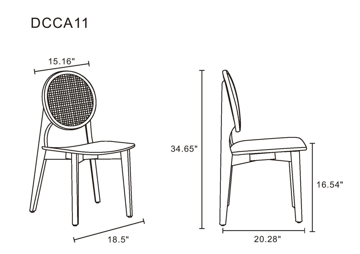 Manhattan Versailles - Dining Chair, Round Backrest