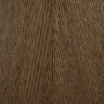 Marlowe - Linen Textured Fabric Upholstered Swivel Dining Side Chair - Stained Brown