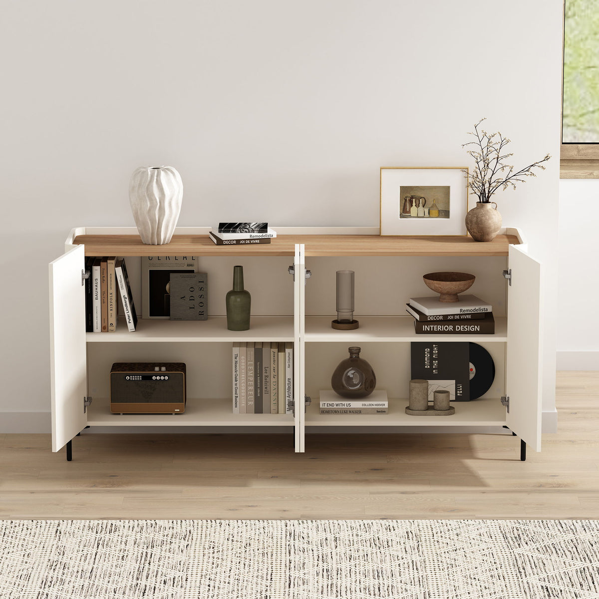 Abbey - Sideboard - Maple And Off White