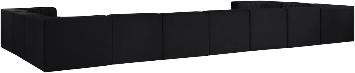 Rummi - Velvet Performance Fabric Upholstered 11 Piece Modular Sectional