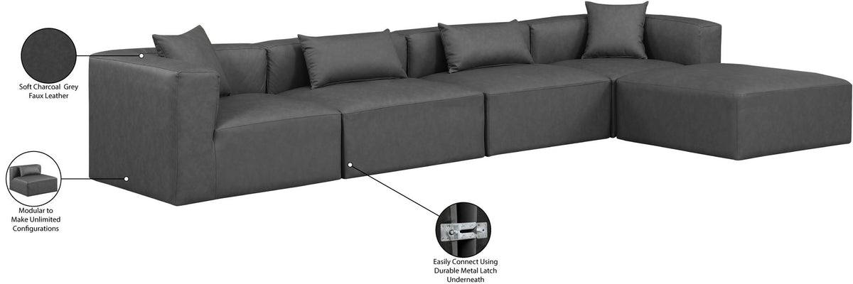 Cube - 5 Piece Modular Sectional With Chaise