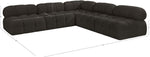 Ames - 5 Piece Fabric Modular Corner Sectional