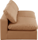 Comfy - Faux Leather Modular Armless Sofa 2 Seats