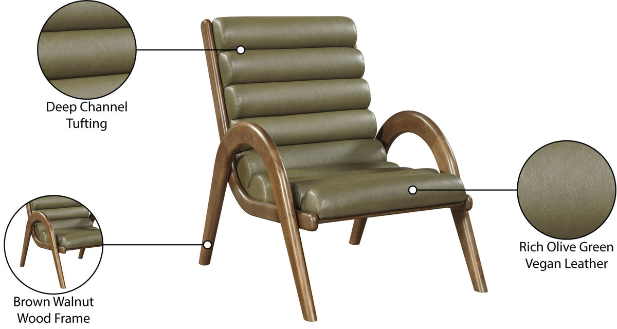 Randal -  Accent Chair - Walnut Frame