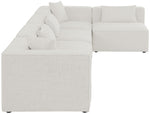 Cube - Linen 5 Piece Modular Sectional