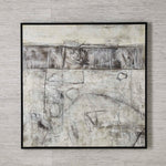 Edge Of Day - Framed Canvas - Black / Gray / White