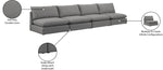 Mackenzie - Modular Sofa Armless - 4 Seats