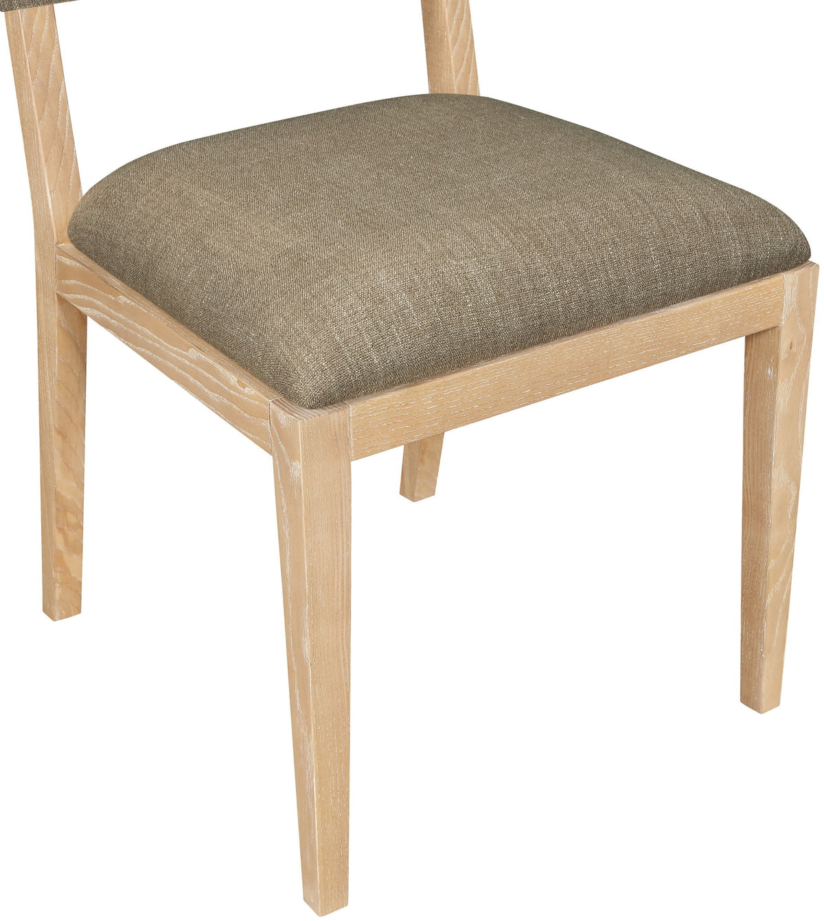Avon - Linen Textured Performance Fabric Upholstered Dining Side Chair (Set of 2)