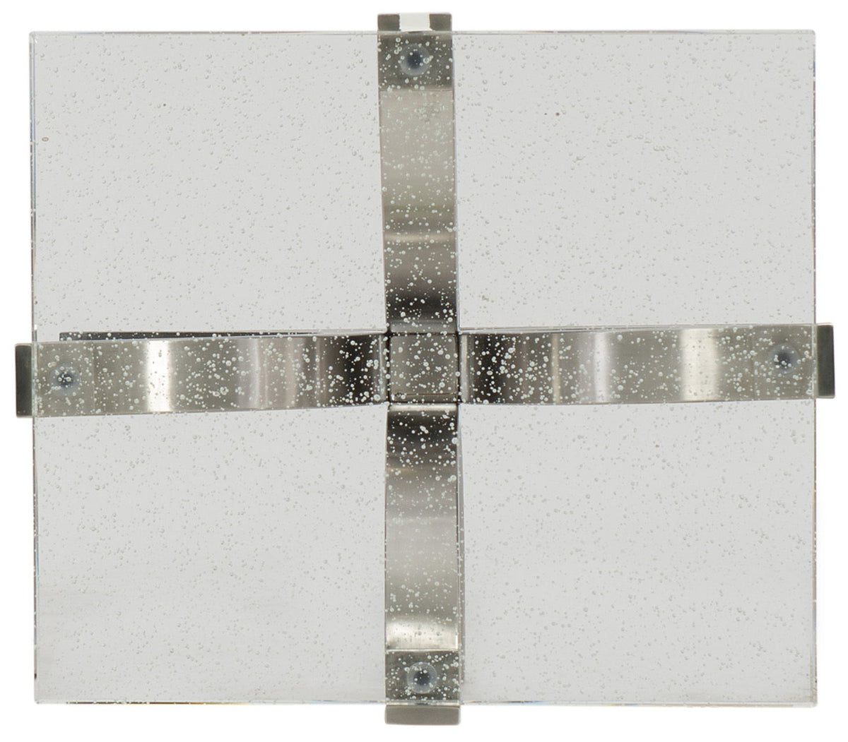 Home Accent - Bubble Glass Accent Table - Silver