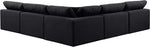 Comfy - 5 Piece Linen Modular Corner Armless Sectional