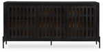 Vallisburg - Accent Cabinet - Black / Natural