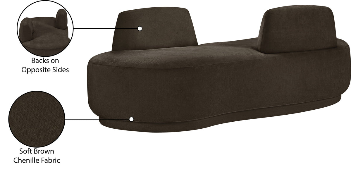 Argyle - Chenille Fabric Chaise / Loveseat