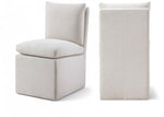Nelori - Linen Textured Performance Fabric Upholstered Dining Chair (Set of 2)
